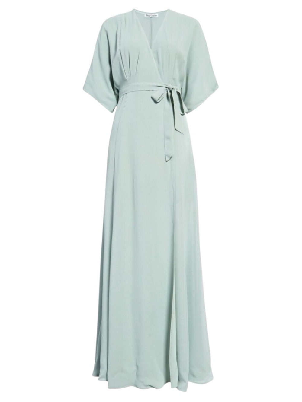 NWT Reformation Maxi Wrap Winslow Dress in Celadon SZ XL
